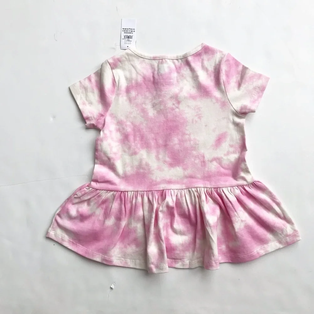 BabyGap NWT tie dye peplum top 3T